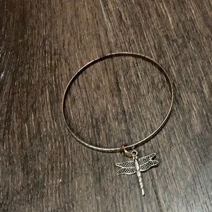 Homemade dragonfly bangle